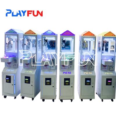 China Coin Operated Arcade Catch Mini Toy Crane Claw Mini Vending Machine Toy Bill Acceptor Mini Claw Game Machine for sale