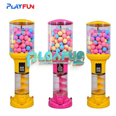 China coin operated candy gift capsule ball machines Bouncy balls Egg Capsules toys  Spiral gumball vending machine for sale