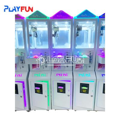 China PlayFun Wholesale Coin Operated Candy Vending Machine Mini Claw Machine with Cash Bill Acceptor for Sale Claw Game Machi for sale