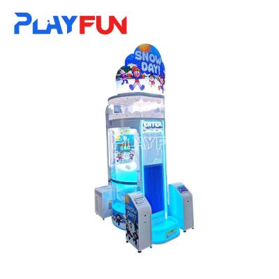 China Playfun Snow Day Kids Ticket Redemption Game Coin Operated Throw a Ball Ticket Redemption Games Machine for sale