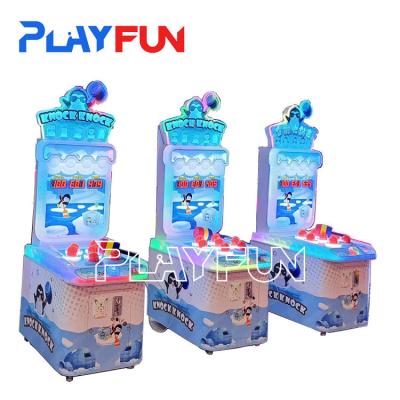 China Playfun  new  kids penguin  knock knock hit hammer   hitting the mouse arcade game   machine arcade game for sale