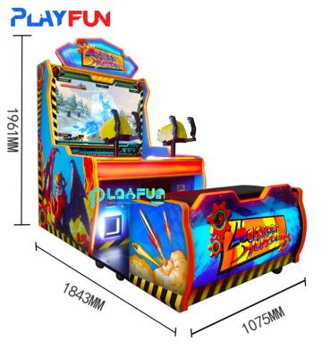 China PlayFun resort hotel Monster hunter  coin banknote bill token operated fast-paced  arcade video carnival shooting games for sale