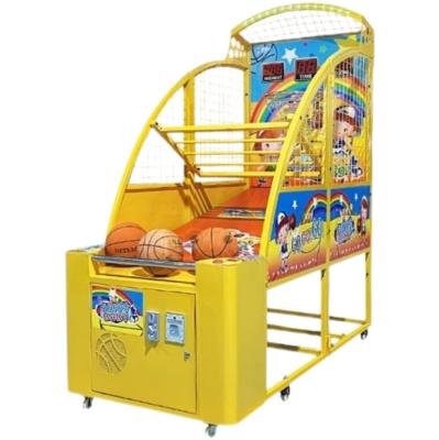 China Playfun luxury indoor vertical coin machine children Automatic Basketball shooting machine kit for sale