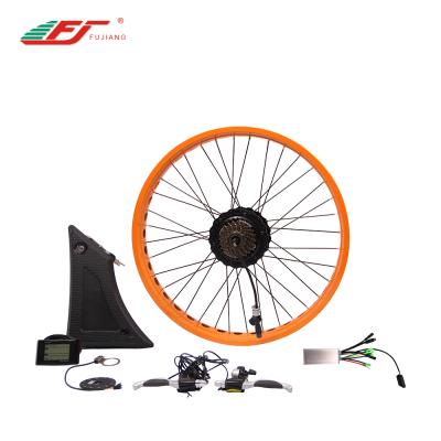 China 500W 750W Snow Bike Kits Battery Included Electric Bike Kit With Rear Hub Motor 26