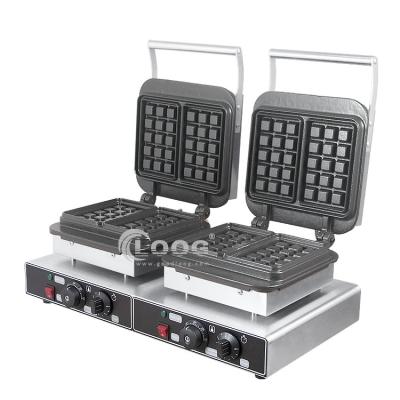 China Non-Stick Cooking Surface Hot Sale Double Plates Heart Shaped Waffle Making Machine Commercial Electric Waffle Maker Prices For Sale for sale