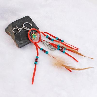 China Simple Dreamy Handmade Tongue Key Buckle Alloy Flannel Key Chains Catcher Gifts Promotion Key Chain for sale