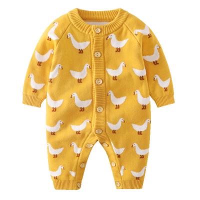 China Newborn Cotton Baby Clothes Cartoon 100% Cotton Knitted Warmth for Boys and Girls in Fall and Winter for sale