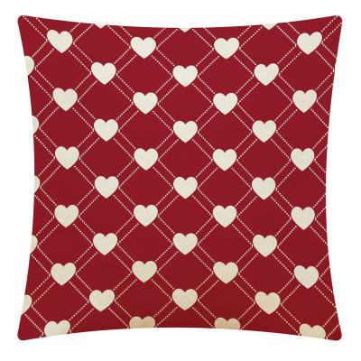 China Decorative Anti-Pull Valentine's Day Pillowcase Home Sofa Bedside Pillow Cushion Cover for sale