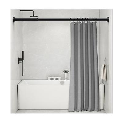 China Sustainable Adjustable Shower Curtain Rod Aluminum Metal No-Drilling Hot Sell Rods for sale