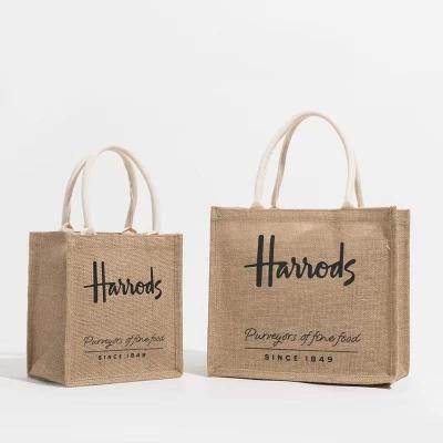 China Exhibition Hot Selling Reusable Grocery Bags Waterproof Jute Bag Customization for sale