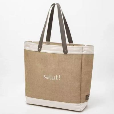 China Show No Minimum Order Eco Burlap Shopping Bag Waterproof Portable Jute Packing High Quality Burlap Bag for sale