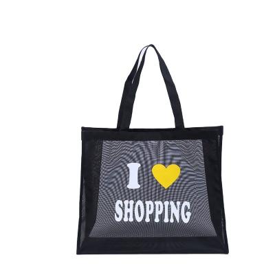 China Premium Quality Mesh Exposure Environmental Foldable Nylon Exposure Shopping Bags Tote Bag Reusable for sale