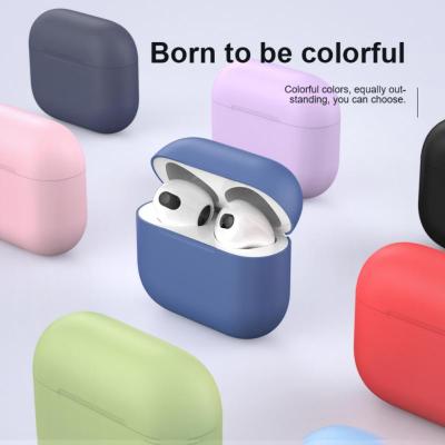 China Eco-friendly Earphone Accessories Silicone Cover Case For Apple Airpods 3 for sale