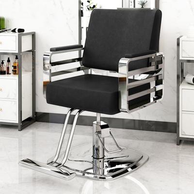 China Hot Sell Modern Salon Furniture Beauty Equipment Gold Style Barber Chairs Luxury Beauty Barber Chairs for sale