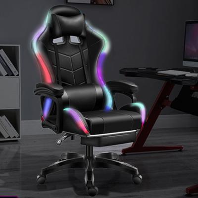 China (Height)Adjustable Weightless RGB Gamer Chair Led PC Gaming Chair With Lights And Speaker for sale