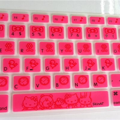 China Can Accept Any Different Skin Custom Hello Kitty Printed Silicone Keyboard Cover Wireless Keyboard Cover For Macbook Pro 13 15 17 inch for sale