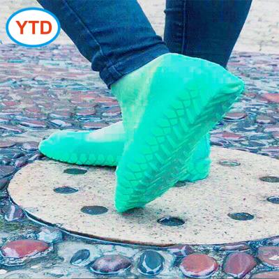 China Motorcycle Anti-slip Reusable Silicone Waterproof Shoe Rain Cover. for sale