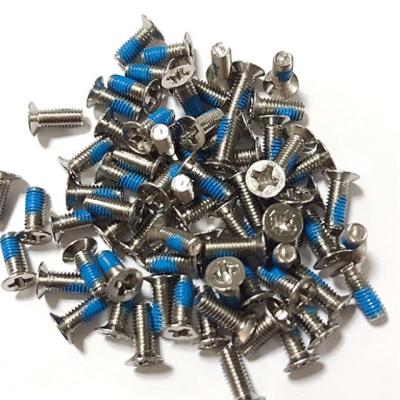 China High quality stainless steel countersunk M3 head countersunk nylon rubber anti-loosening screw for sale