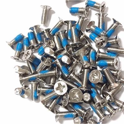 China Popular Promotional Stainless Steel M3 Flat Head Machine Screw Anti-loosening Dispensing Screw for sale