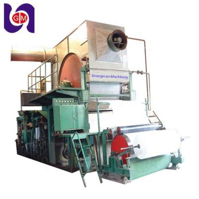 China Factory Small Capacity Tissue Machine Recycling Machine Towel Paper Making Paper Straw Making Machine for sale