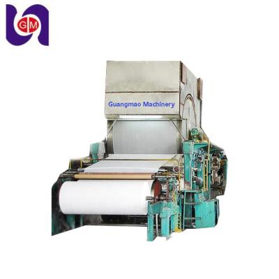 China waste paper and pure wood pulp cylinder facial tissue and sanitary napkin making machine with glue made in zhengzhou guangmao for sale