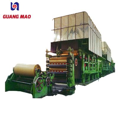 China Waste Paper Corrugated Paper Straw Kraft Paper Making Machine Wheat Pulp Making Machine Production Line for sale