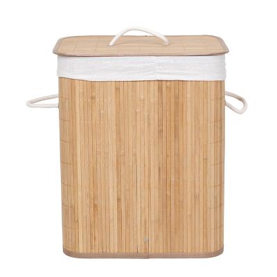 China Stored Woven Bamboo Clothing Storage Basket Large Capacity Environmental Protection Storage Basket for sale