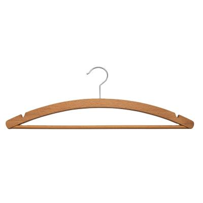 China OEM Cedar Hanger Solid Wood Cloth Traditional Hanger Wooden Suit Hangers For Adult Natural Simple Flexible Hanging Items Shirts Sweaters PN5 for sale