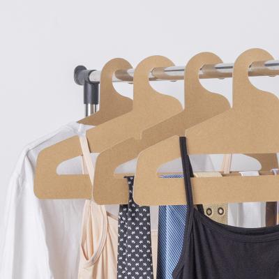 China High Quality Environmental Protection Board Kraft Cardboard Hanger For Environmental Protection Coat Hanger for sale