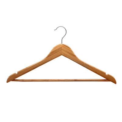 China Luxury Custom Made Bamboo Hook Suit Coat Hook Hanger Hot Selling Spinning Clothes Hanger for sale