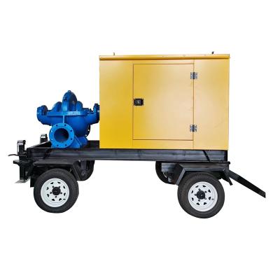 China Automotive industry 200 m3/h 30kw flood control and drainage sewage self priming diesel mud pump dewatering pump for sale