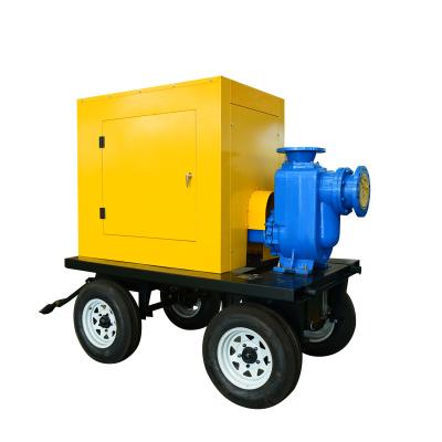 China Mud Priming Pump 30kw 200m3/h Automotive Industry Flood Control Drainage Mobile Sewage Self Dewatering 4 Wheel Pump Trucks for sale