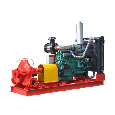 China Automotive Industry Centrifugal Diesel Engine Driven Horizontal Single Stage Split Case Pump for sale