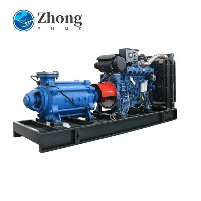 China Automotive industry 6 8 inch diesel power irrigation high pressure downhole diesel water pump for sale