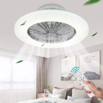 China High Quality Modern Luxury Led Ceiling Fan Body Lamp Metal Motor Switch Light Reversible for sale