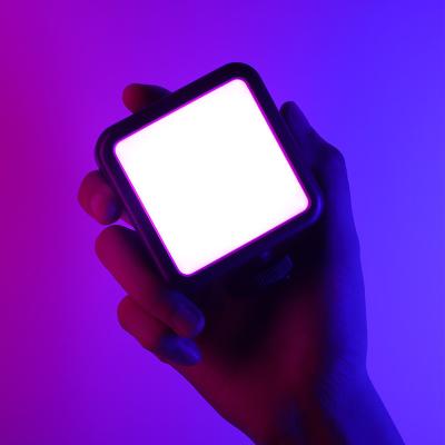 China Mini Mini RGB LED Visual Light On Camera Fill Light Photography Lighting Pocket Live Vlog Lamp for sale