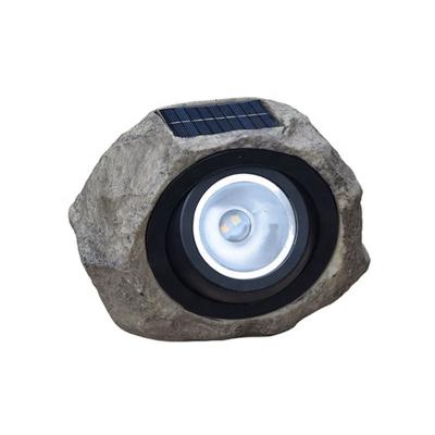 China Outdoor Garden Lamp Garden Decoration Design Waterproof Solar Stone Spotlight for sale