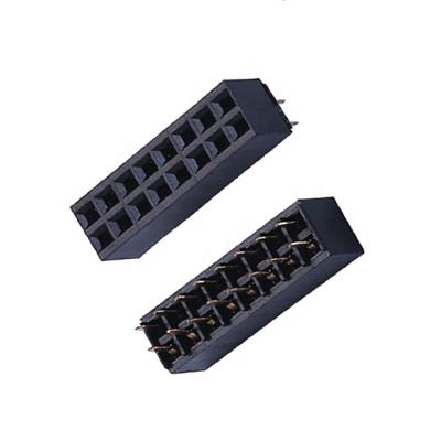 China PCB Connect Female H3.5mm U Type 2.54mm Double Rows DIP Header Straight Female Header Connector for sale