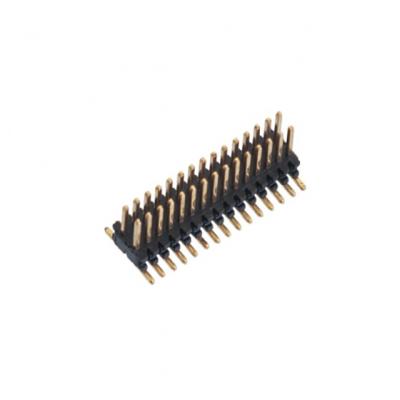 China PCB 0.8mm Female Pin Header 1 Layer 2 Rows Surface Mount Gold Plated 0.8 Pitch Pin Headers 1 To 40pin PCB Auto Connector for sale