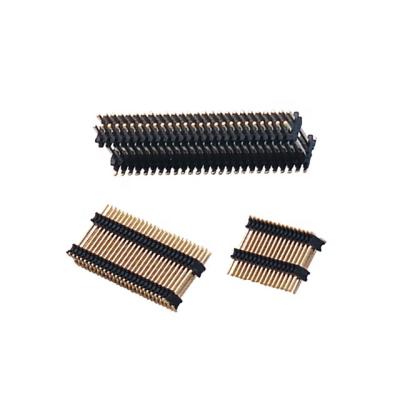 China PCB Circuit Connect Type Double Row Pin Header High Precision 0.8mm Pitch Plastic SMT Connector for sale