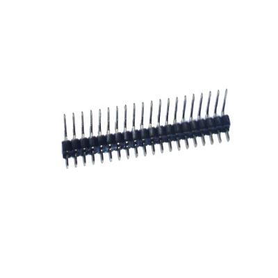 China PCB 1.27mm H1.0 H1.5 Double Row Right Angle Type Pin Header for sale