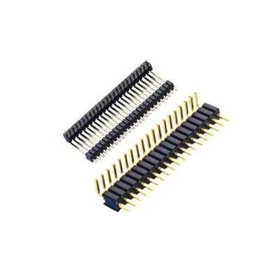 China PCB 2.0mm Right Angle Connector 90 Degree Pin Header Gold Plated Pin Header Connector for sale