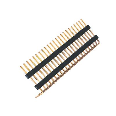 China Right Angle Type Pin Header 2.0 Pin Header PCB High Quality Plastic Single Row Single Row Connector for sale