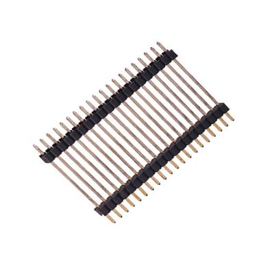 China PCB Circuit Connect 2.0mm Pitch Header Male Connector 2mm Pitch Single Row Single Row Solder Straight DIP Double Plastic Header Terminals Spacer 2.54mm for sale