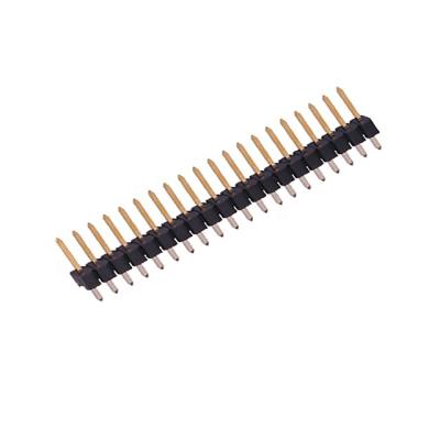 China PCB 2.54mm Male Single Row DIP H1.5 Selective Gold Type Pin Header Connector for sale