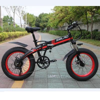 China China factory 48V 14Ah lithium battery standard brushless motor 350W/500W/750W/1000W 20 inch fat tire electric bicycle snow bike for sale