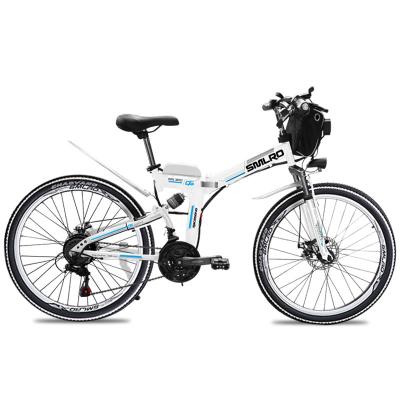 China Factory direct sale 1000W 48V 13AH 26Inch standard having motor 35km/h chain drive electric bicycle folding electric bicycle for sale