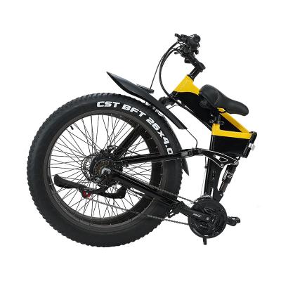 China New trend 48v 12.8ah standard lithium hidden battery brushless motor 26 inch fat tire electric mountain bike for sale