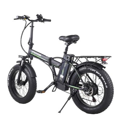 China EU standard warehouse7 gears variable speed 48V 15Ah 800W lithium battery motor brushless folding 20 inch fat tire electric mountain bike for sale