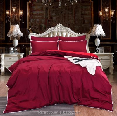 China Disposable adult royal luxury red bed sheet set/comforter cover set/duvet cover set for sale